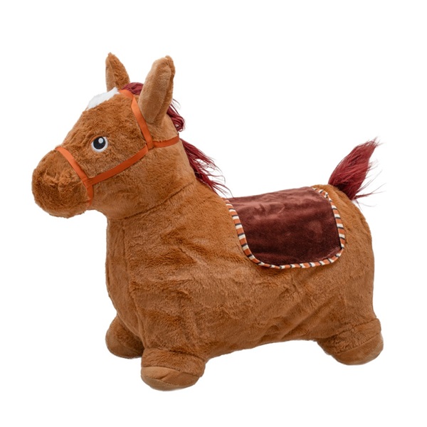 Plush bouncy horse with sound Baby Mix Brown