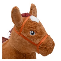 Plush bouncy horse with sound Baby Mix Brown