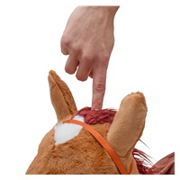 Plush bouncy horse with sound Baby Mix Brown