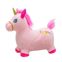 Plush bouncy horse with sound Baby Mix Unicorn
