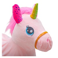 Plush bouncy horse with sound Baby Mix Unicorn