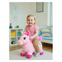 Plush bouncy horse with sound Baby Mix Unicorn