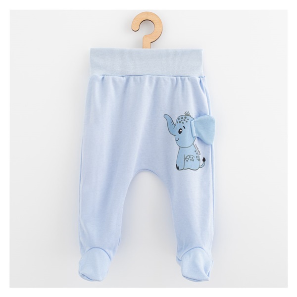 Cotton baby onesies New Baby Happy Elephant blue