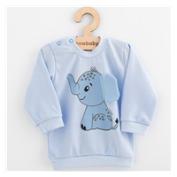 Baby set T-shirt and sweatpants New Baby Happy Elephant blue