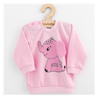 Baby set T-shirt and sweatpants New Baby Happy Elephant pink