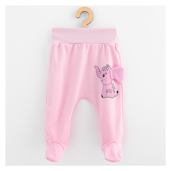 Cotton baby onesies New Baby Happy Elephant pink