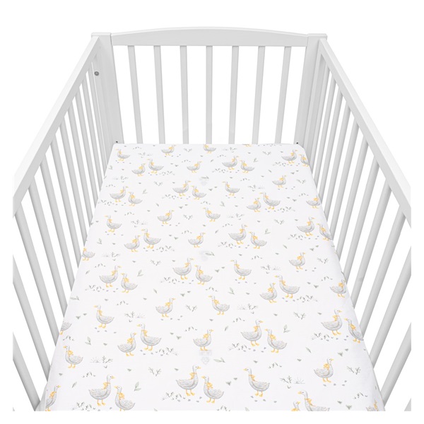 Cotton cot sheet cotton New Baby Geese 120x60 cm