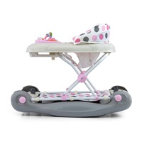 Baby walker with swing Milly Mally Patrol Plus Pastel Dots