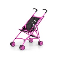 Milly Mally Julia Prestige Black Baby Golf Stroller for Dolls