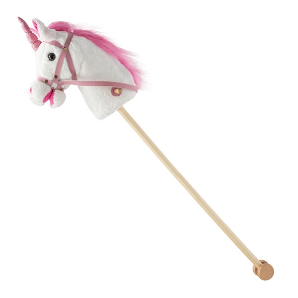 Hobby horse unicorn with sound and wheels Nia Baby Mix white