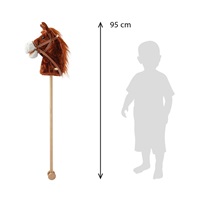 Hobby Horse with sound and wheels Bruno Baby Mix Brown