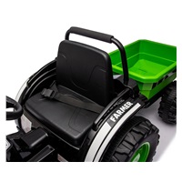 Electric tractor with trailer Milly Mally Farmer green