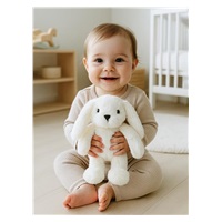 Gift Set Baby Mix – White Bunny with Rattle and Blanket