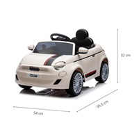 Electric baby car Milly Mally Fiat 500e white