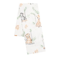 Flannel nappy with print New Baby ZOO beige