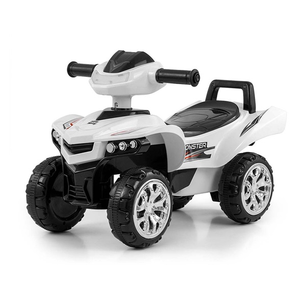 Baby Scooter with Sound Quad Bike Milly Mally Monster White