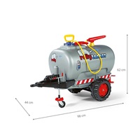 Tanker with Pump and Sprinkler Rolly Toys grey