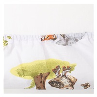 Cotton cot sheet cotton New Baby Animals in the forest 120x60 cm