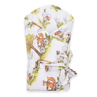 Baby wrap New Baby Animals in the forest 80x80 cm