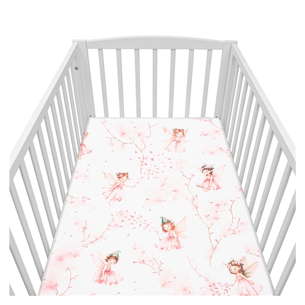 Cotton cot sheet cotton New Baby Fairies 120x60 cm