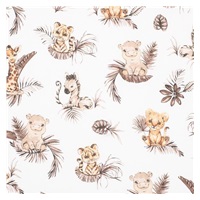 Cotton Sheet for Stroller New Baby Safari 35x75cm