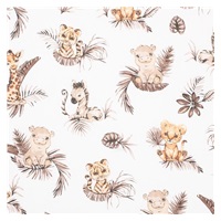 Cotton cot sheet cotton New Baby Safari 120x60 cm