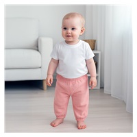Baby Cotton T-Shirt and muslin Pants Set New Baby Kindergarten pink