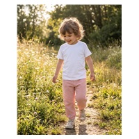 Baby Cotton T-Shirt and muslin Pants Set New Baby Kindergarten pink