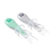 Baby Silicone Spoon Baby Ono 2 pcs Grey, Mint