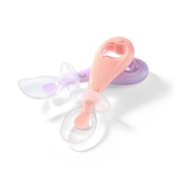 Baby Ono Silicone Baby Spoon, 2 pieces, pink and purple