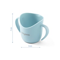 Ergonomic cup Baby Ono FLOW light blue