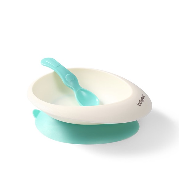 Bowl with suction cup and spoon Baby Ono mint