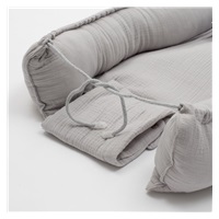 Muslin nest for baby New Baby light grey