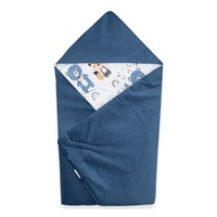 Insulated swaddle blanket for a car seat New Baby blue