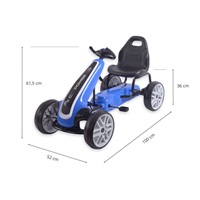 Kids Go-kart Milly Mally Power blue