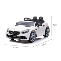 Electric baby car Milly Mally Mercedes-Benz SLC White