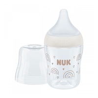 NUK Perfect Match Temperature Control Baby Bottle 150 ml grey