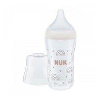 NUK Perfect Match Temperature Control Baby Bottle 260 ml brown