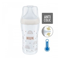 NUK Perfect Match Temperature Control Baby Bottle 260 ml white