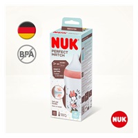 NUK Perfect Match MICKEY Temperature Control Baby Bottle 260 ml red