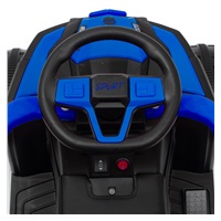 Baby Mix Ruggy electric ride-on with guiding rod blue