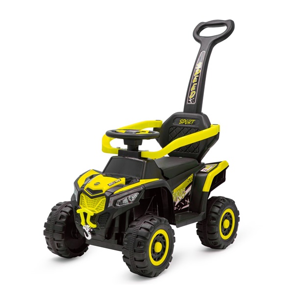 Baby Mix Ruggy electric ride-on with guiding rod yellow