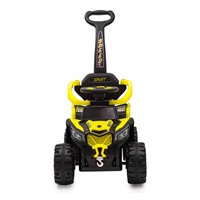 Baby Mix Ruggy electric ride-on with guiding rod yellow