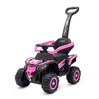 Baby Mix Ruggy electric ride-on with guiding rod baby pink