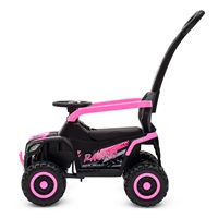 Baby Mix Ruggy electric ride-on with guiding rod baby pink