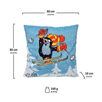 Children‘s pillow Little Mole 30x30 cm skier