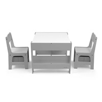 Milly Mally Furniture Set - Table and two chairs Sven Grey