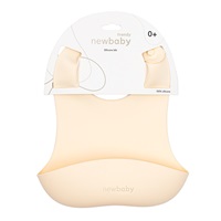 Silicone Bib New Baby Beige