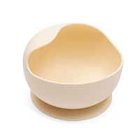 Baby silicone bowl with suction cup New Baby beige