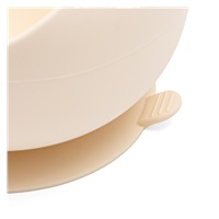 Baby silicone bowl with suction cup New Baby beige